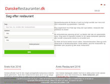 Tablet Screenshot of danskerestauranter.dk